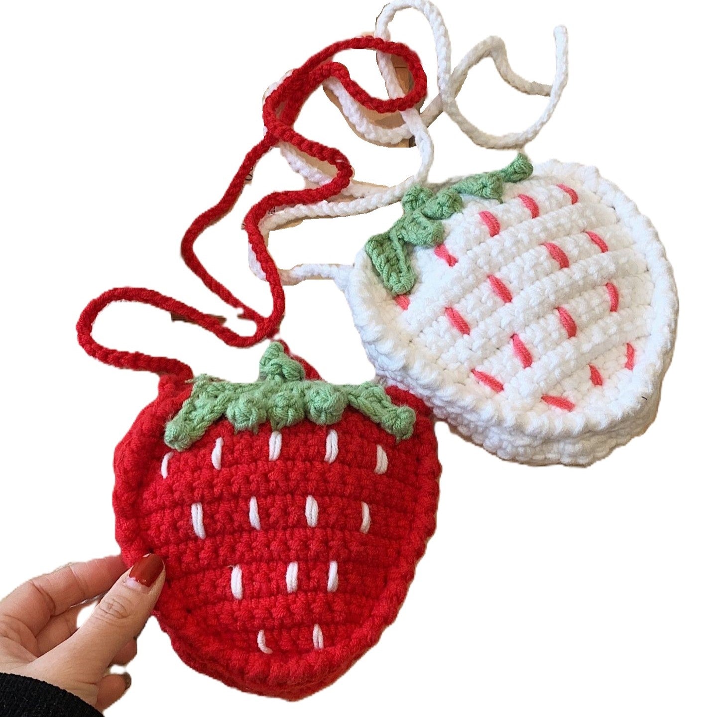 (Pre Order)Spring&Summer Strawberry Woolen Woven Bag