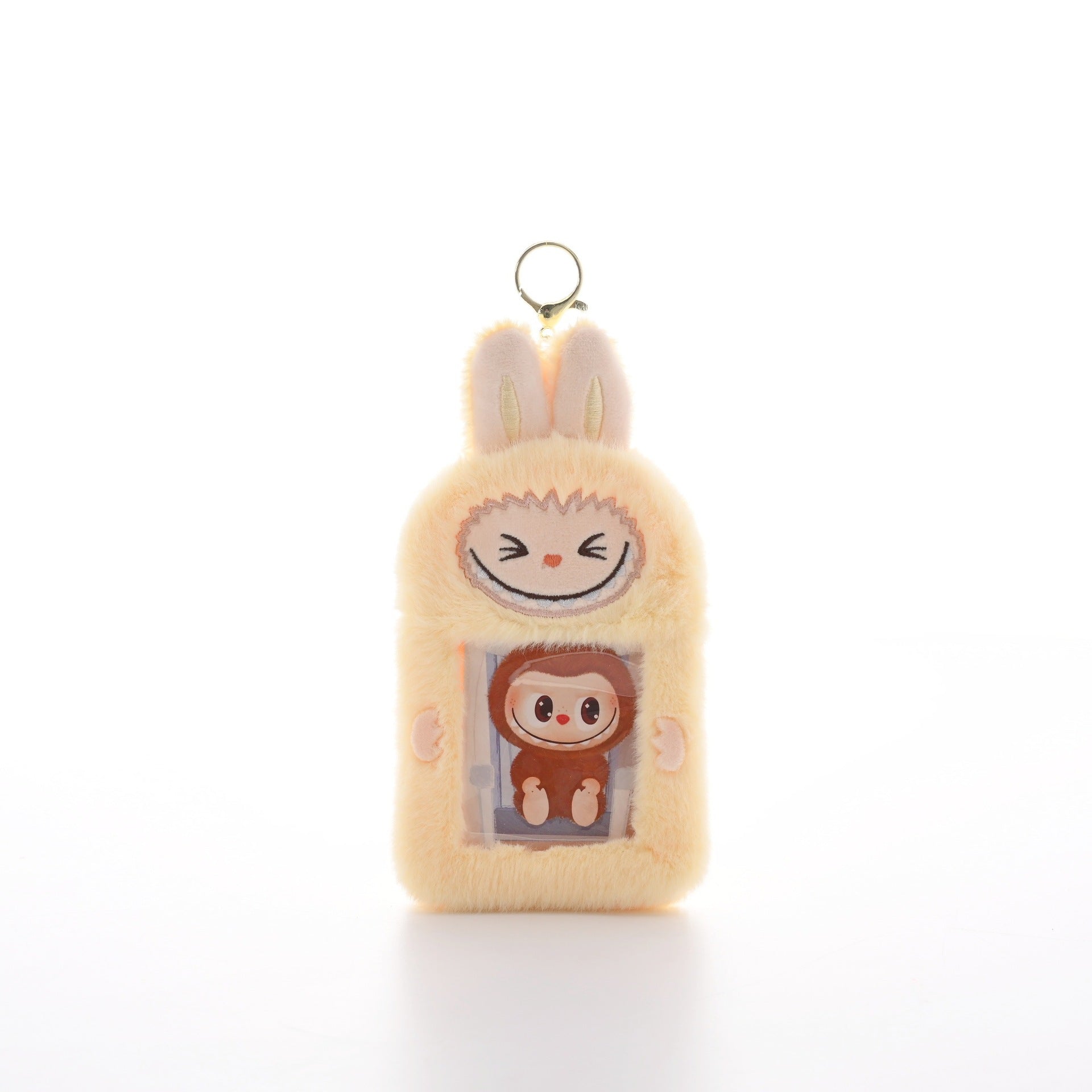 (Pre Order)Kids Cute Plush Keychain Card Case, Card Holder