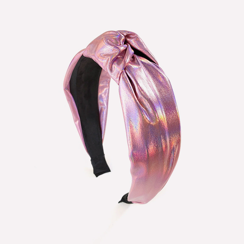 (Pre Order)Stylish Leather Laser Knotted Headband