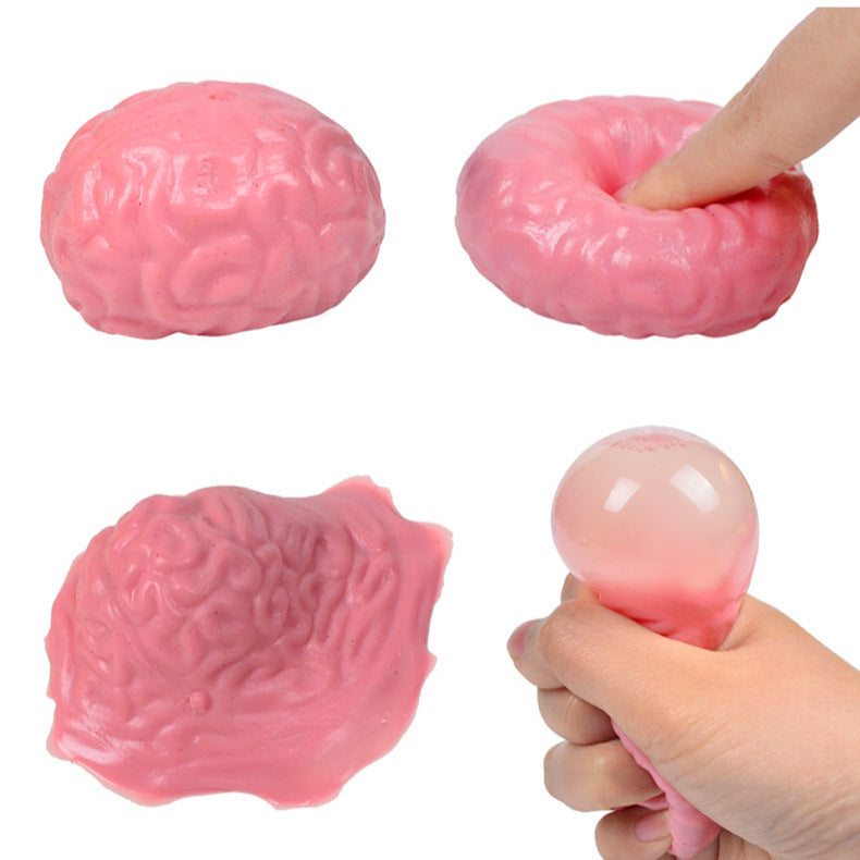 (Pre Order)Squishy Squeeze Halloween Brain Toy
