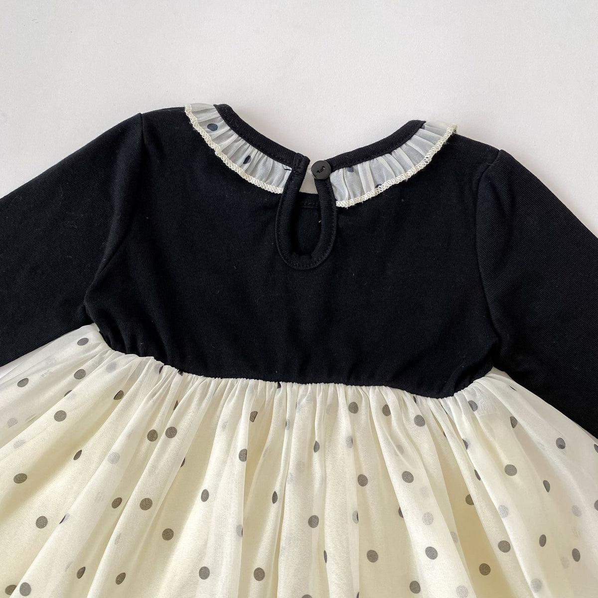 (Pre Order 2 Weeks)Girls Fall&Spring Dot Tulle Dress