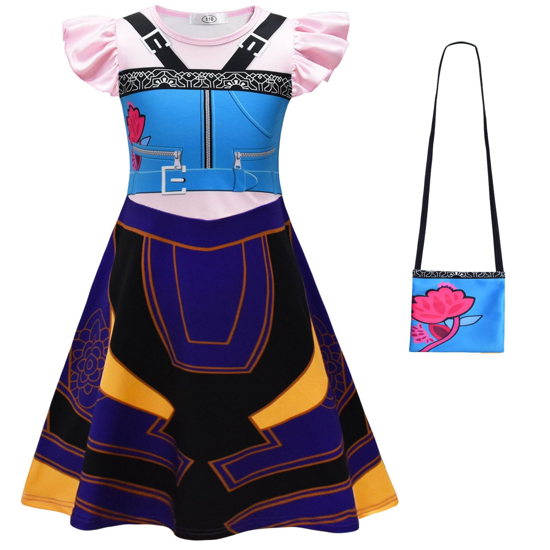 (Pre Order)Girls Movie Character Costumes Dress with Bag