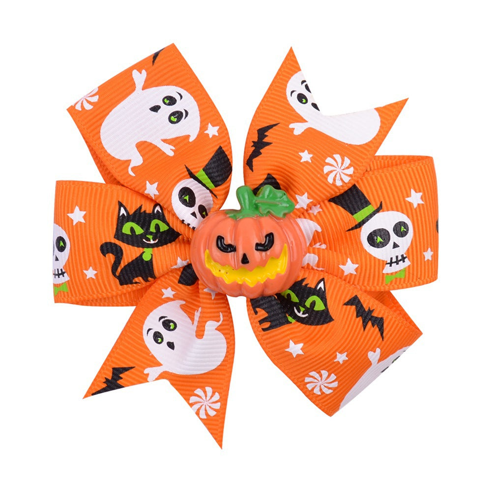 (Pre Order)Girls Halloween Hair Clip