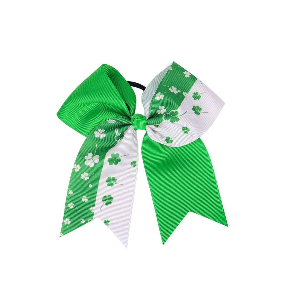 (Pre Order)Girls St. Patrick's Day Shamrock Hair Tie