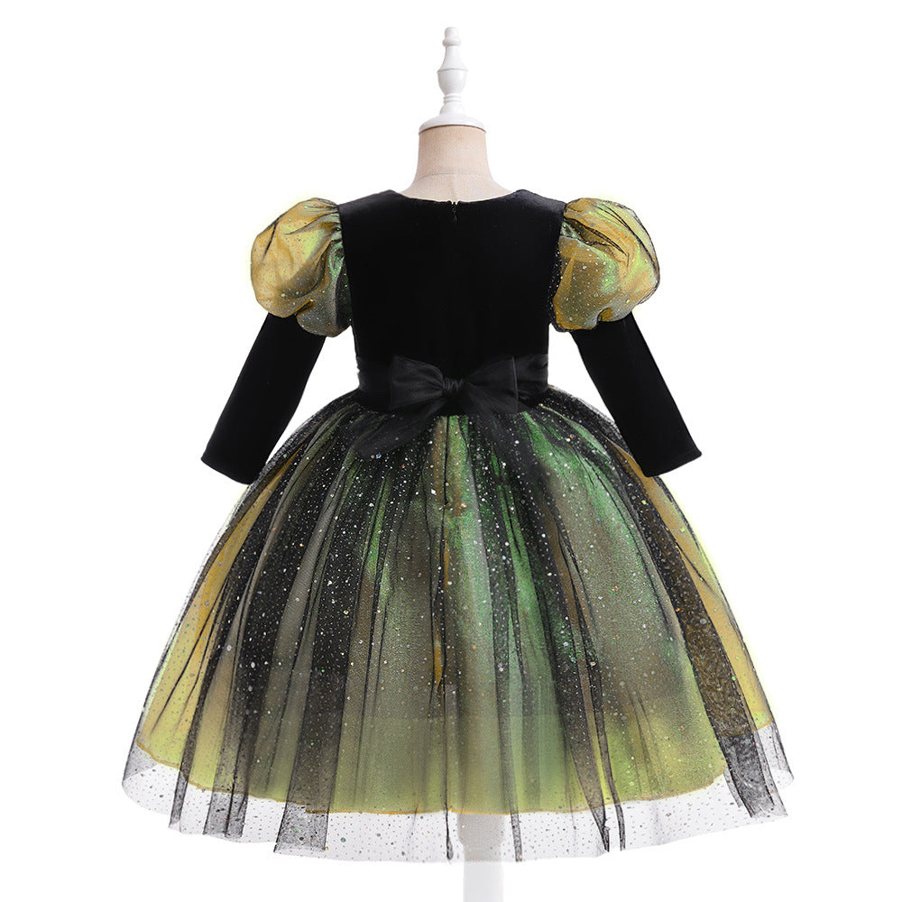 (Pre Order)Girls Halloween Costumes Tulle Dress With Bag