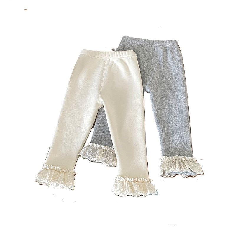 (In Production)Girls Fall&Winter Lace Leggings