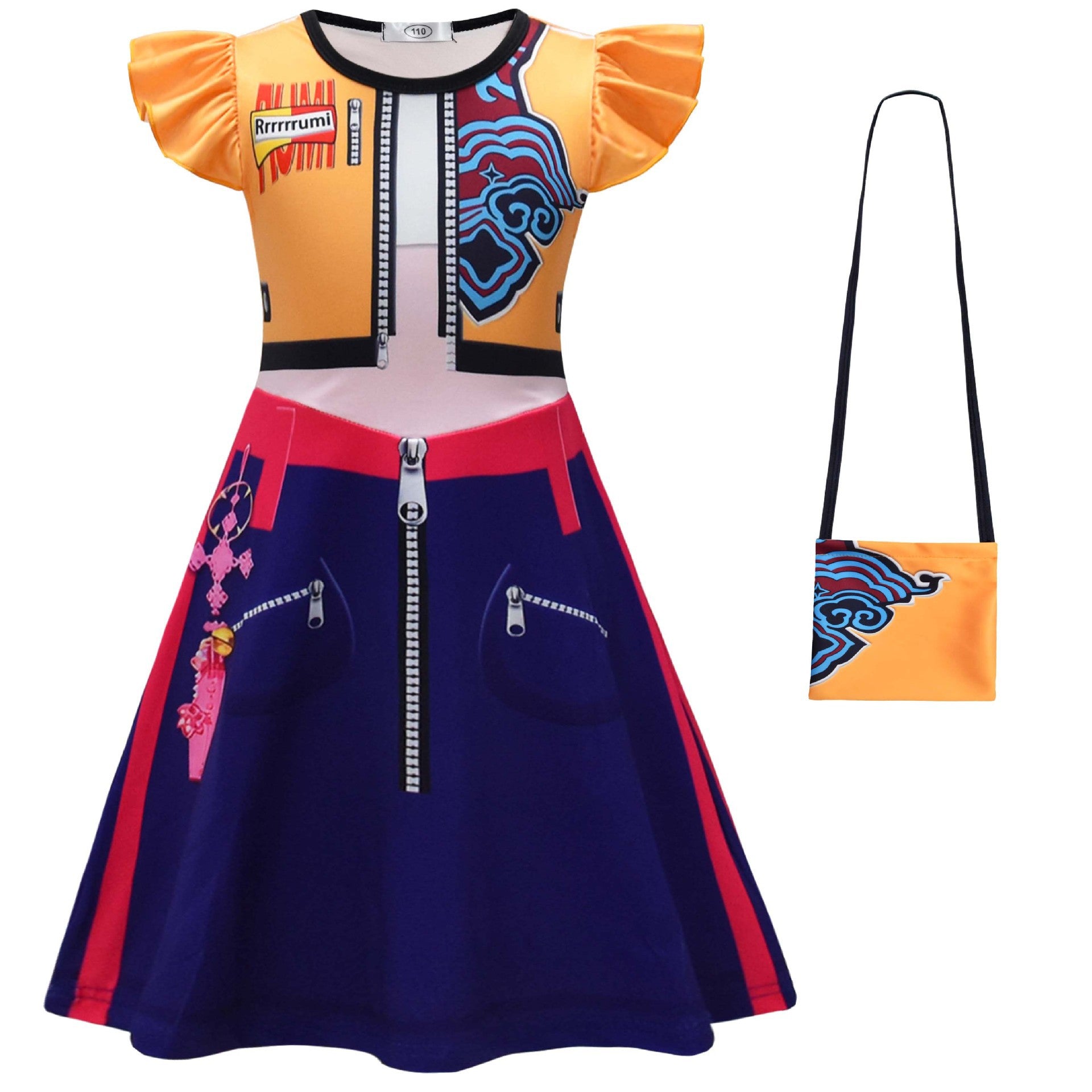 (Pre Order)Girls Movie Character Costumes Dress with Bag
