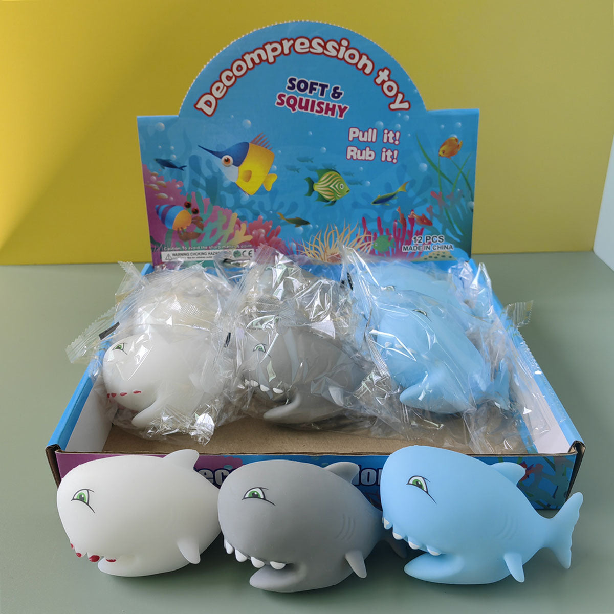 (Pre Order)Squishy Squeeze Shark Toy