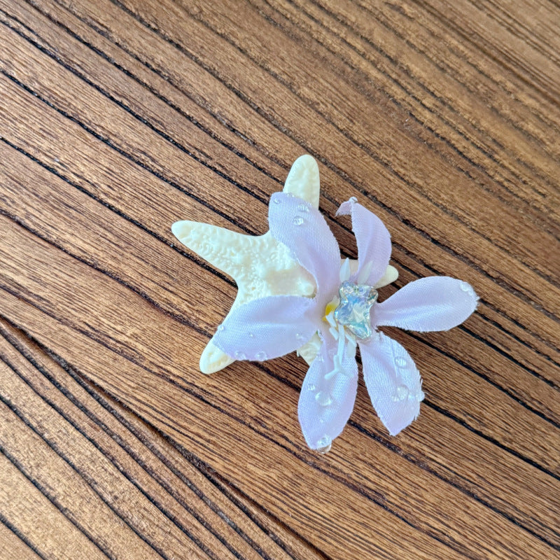 (Pre Order)Girls Summer Seaside Starfish Hair Clip