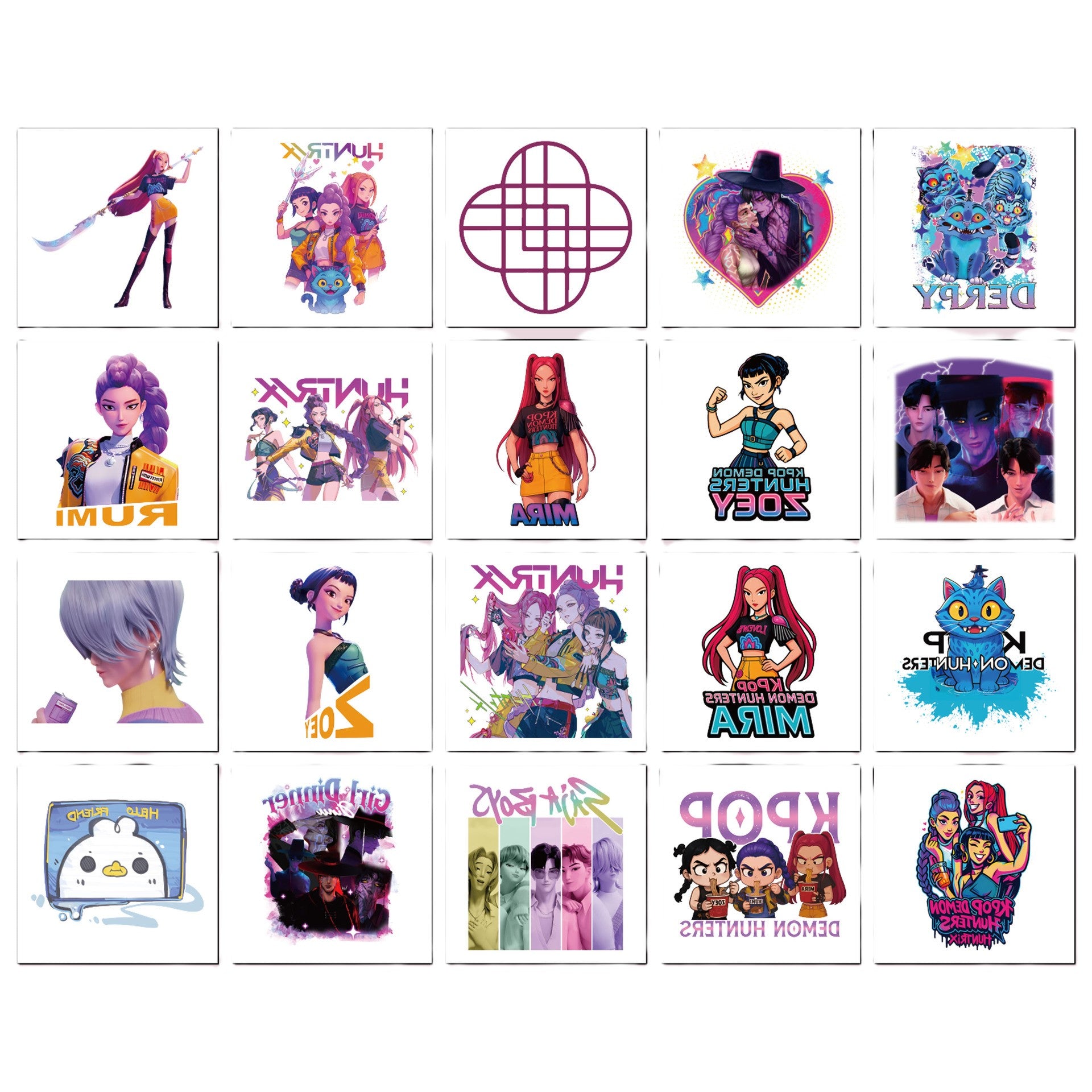 (Pre Order)Movie Character Tattoo Sticker