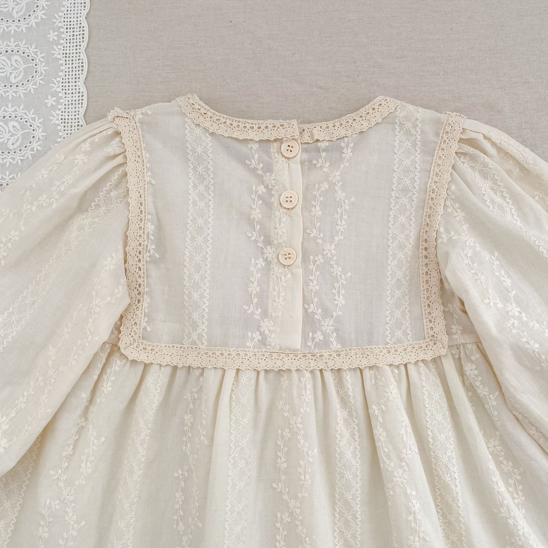 (Pre Order 2 Weeks)Sisters Fall Embroidery Bow Dress&Romper