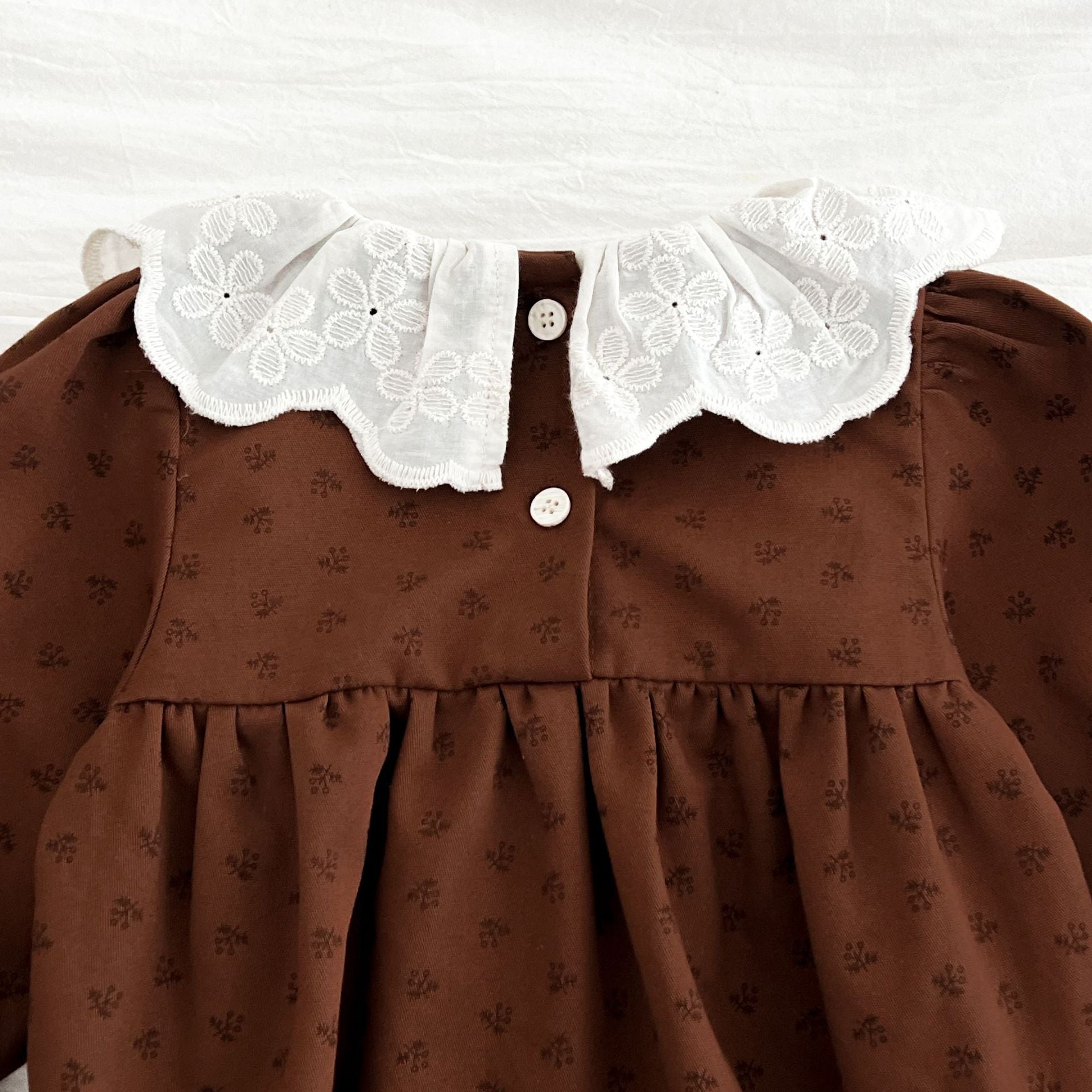 (Pre Order 2 Weeks)Sisters Fall Lace Collar Dress&Romper