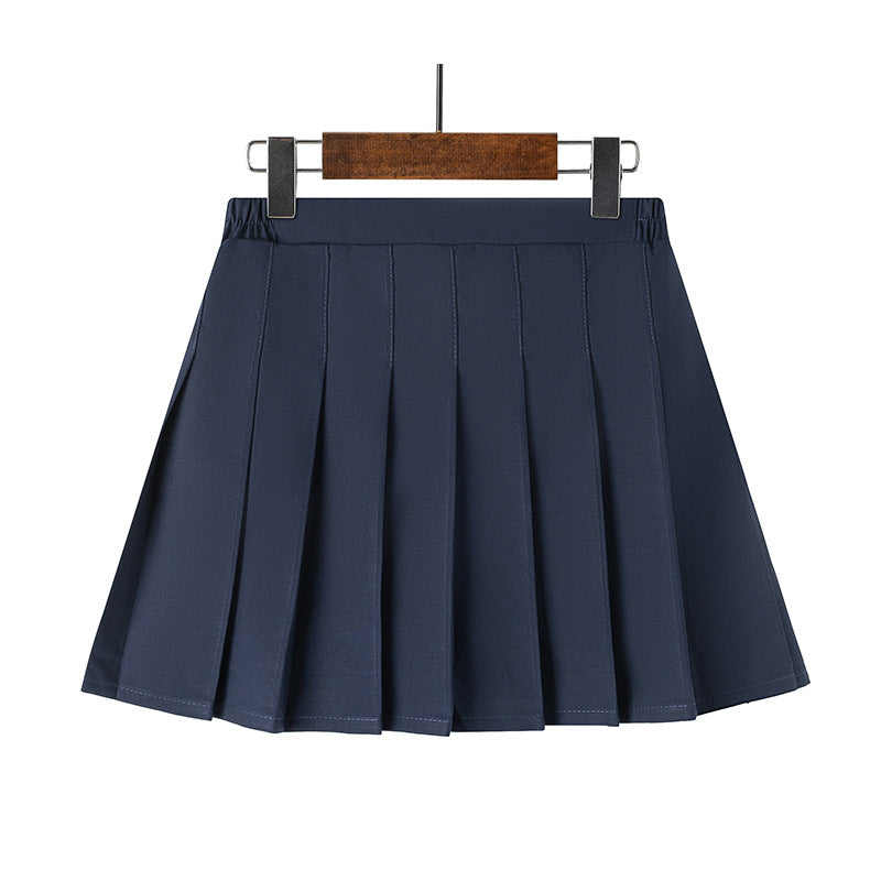 (Pre Order)Girls Spring and Summer Multicolored Pleated Skirt