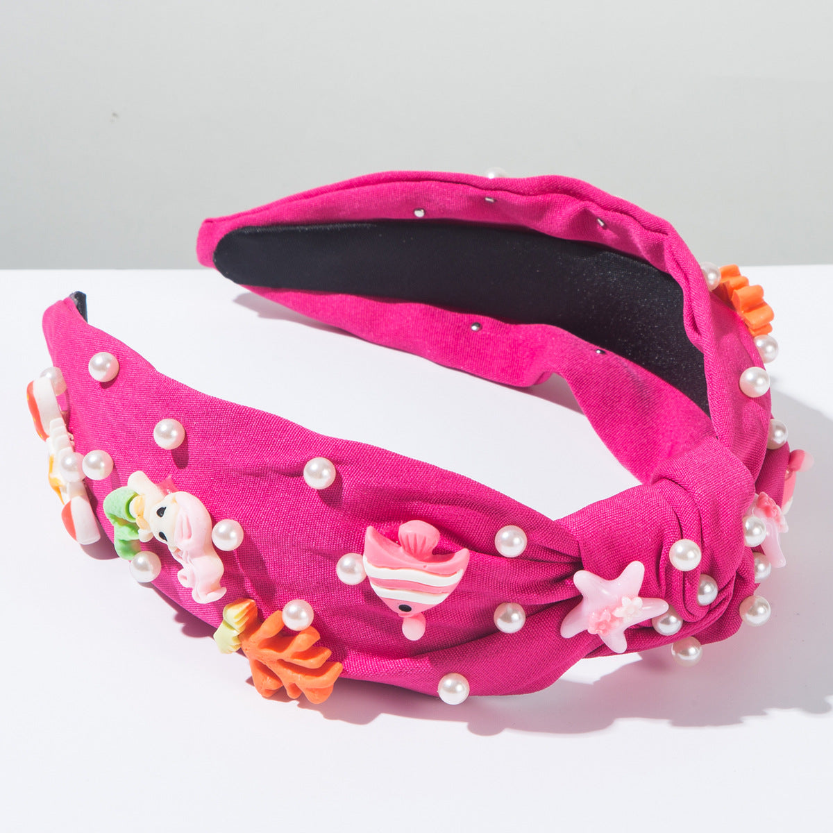 (Pre Order)Summer Stylish Sea Side Pearl Knotted Headband