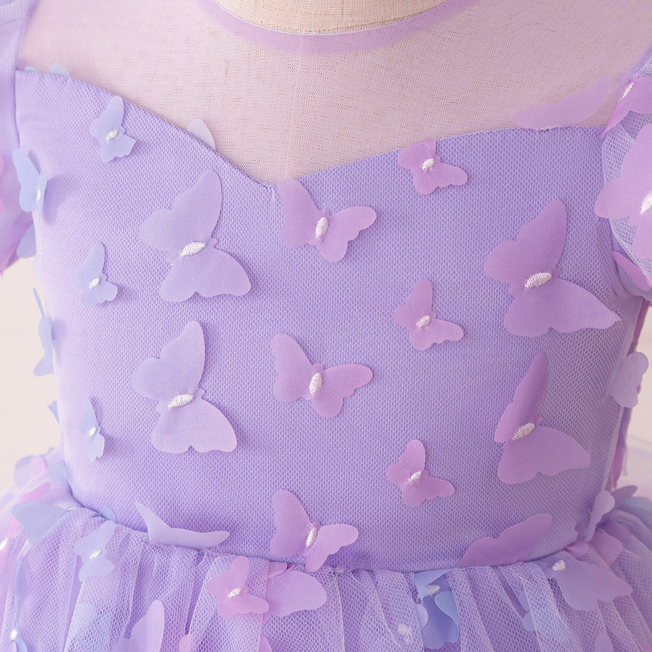 (In Production)Girls Spring&Summer Butterfly Tulle Dress