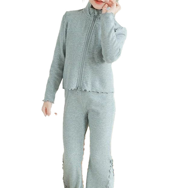 (Pre Order)Girls Spring Solid Color Outfit Set