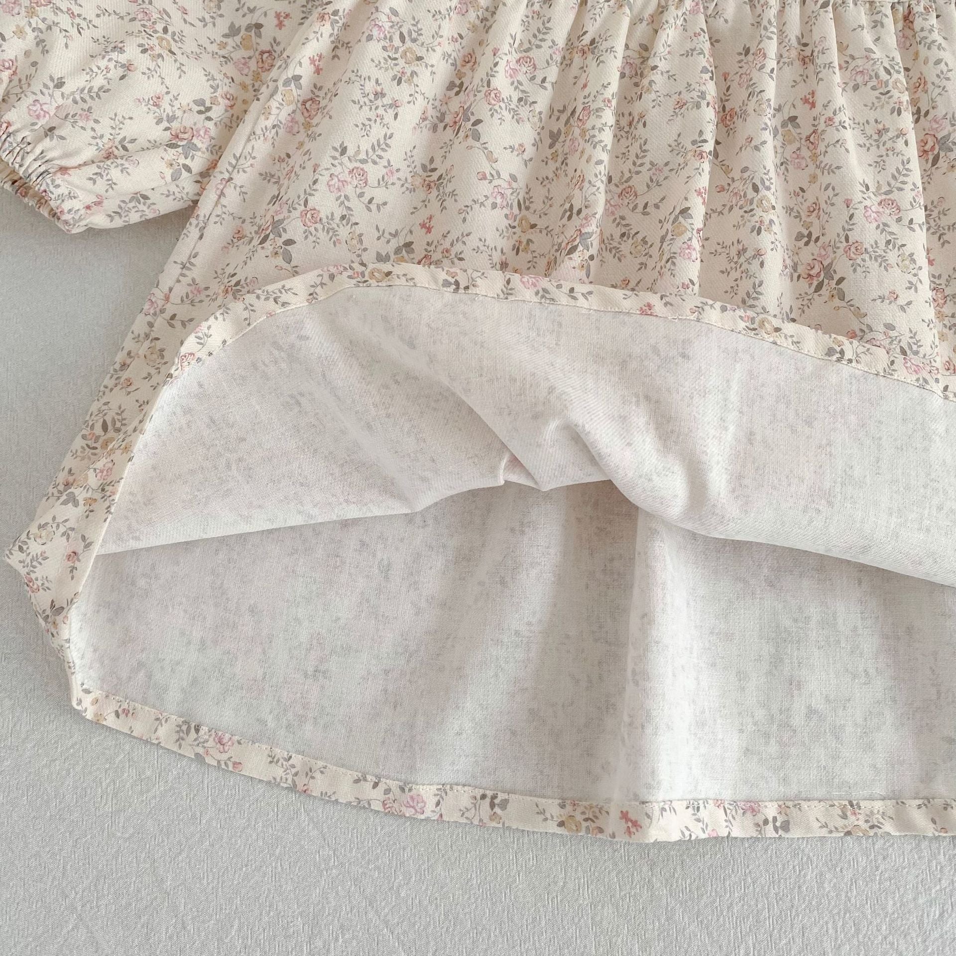(Pre Order 2 Weeks)Sisters Fall Embroidery Baby Collar Dress&Romper