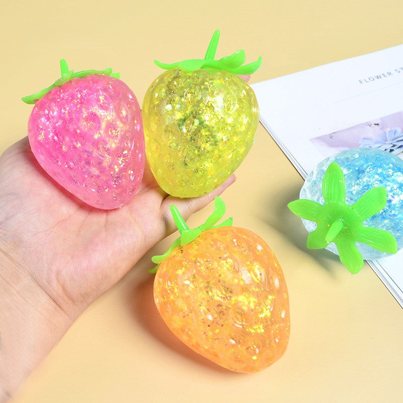 (Pre Order)Squeeze Strawberry Toy-Sequin
