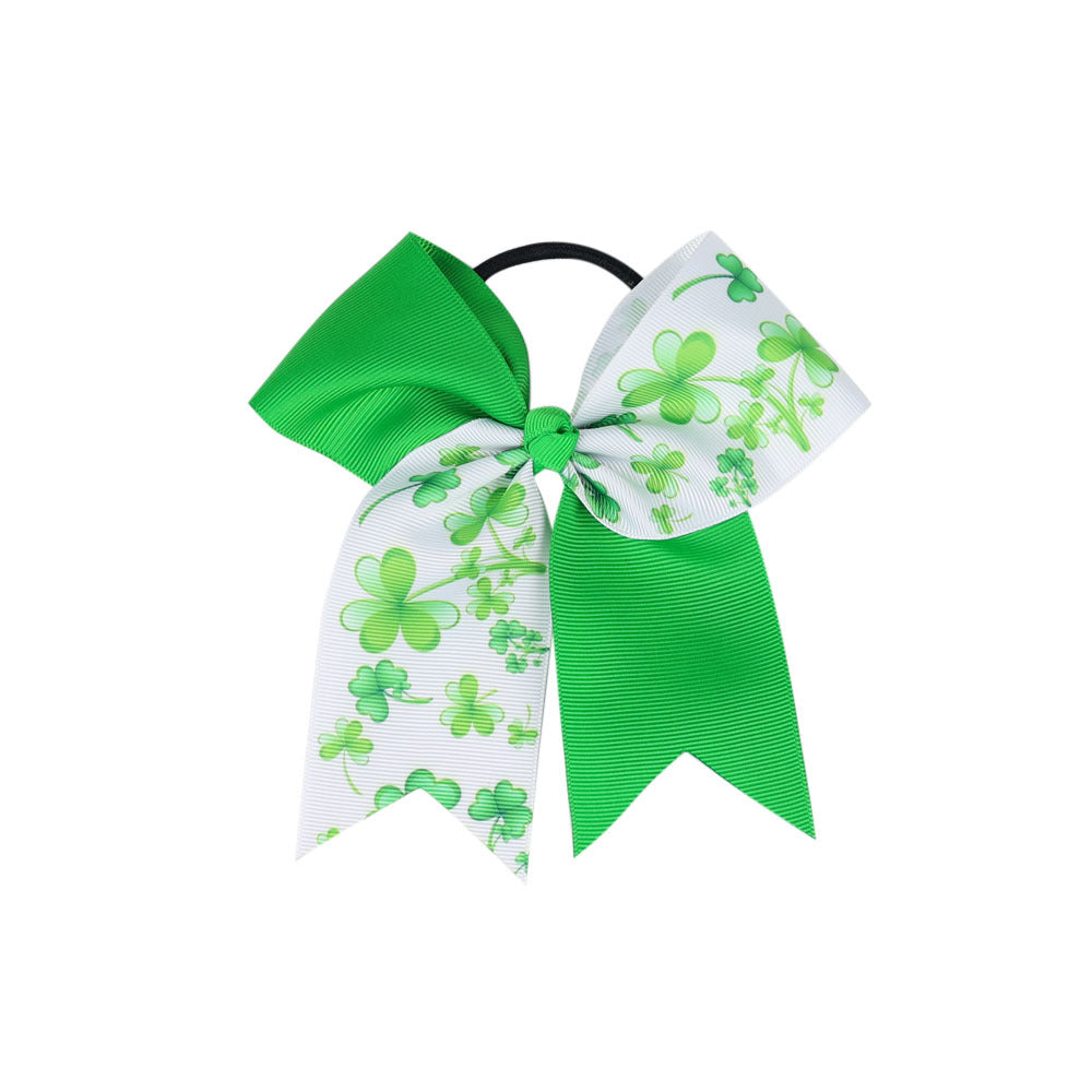 (Pre Order)Girls St. Patrick's Day Shamrock Hair Tie