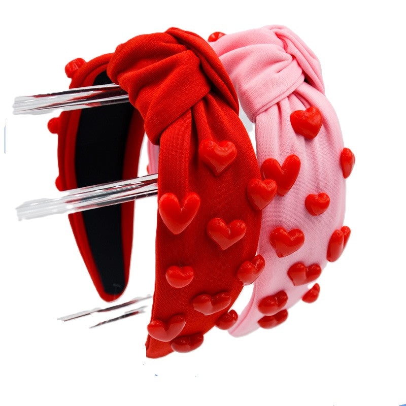 (Pre Order)Girls Valentine's Day Love Knot Headband