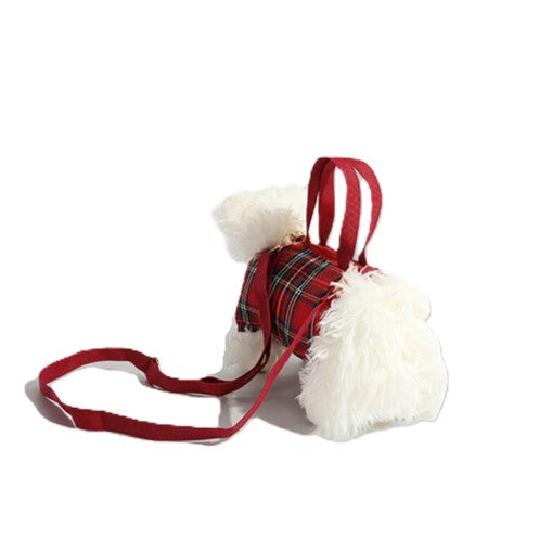 (Pre Order)Christmas Puppy Plush Crossbody Bag