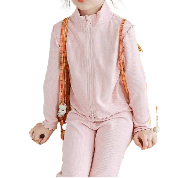 (Pre Order)Girls Spring Solid Color Outfit Set