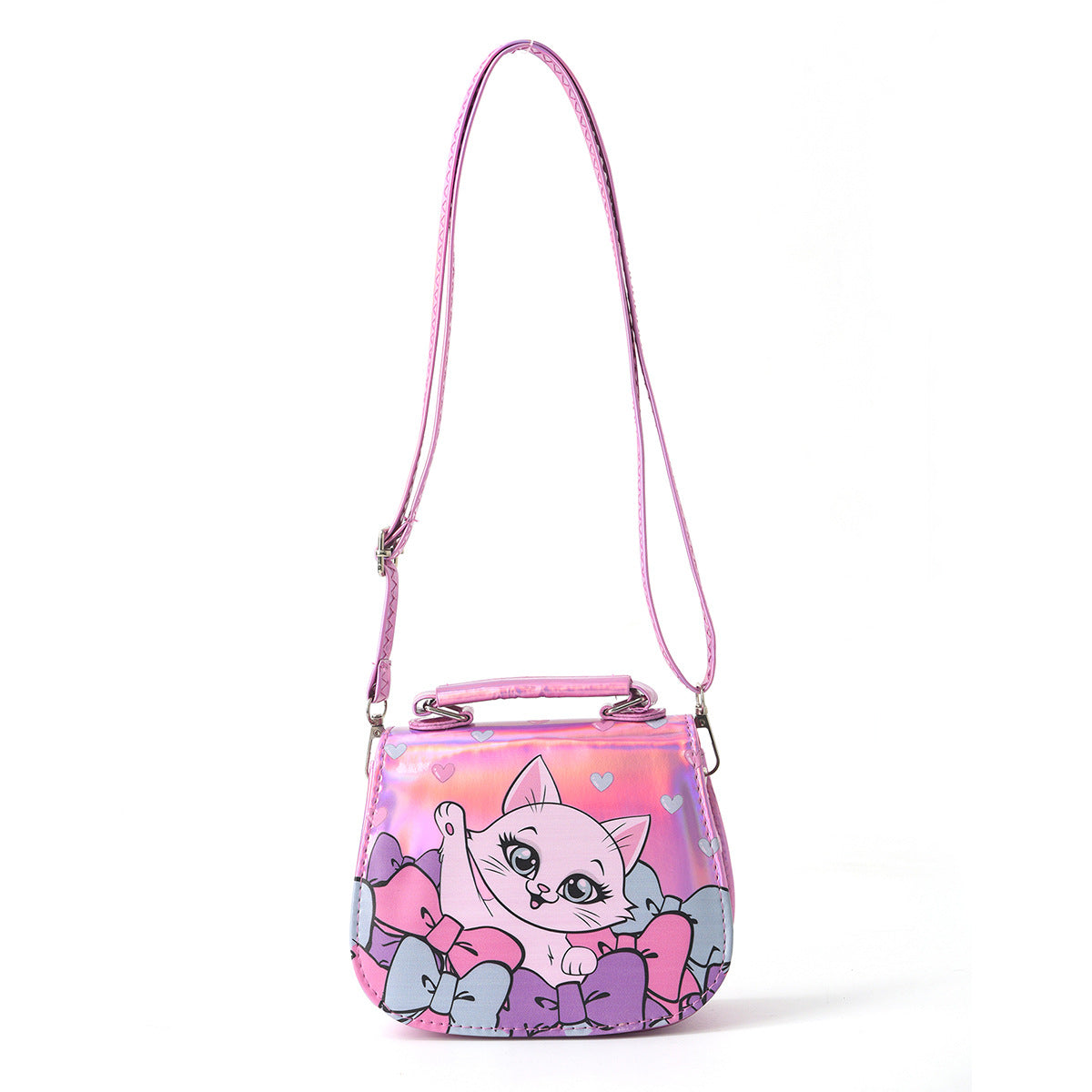 (Pre Order)Girls Summer Kitty&Unicorn Print Crossbody Single-shoulder Bag