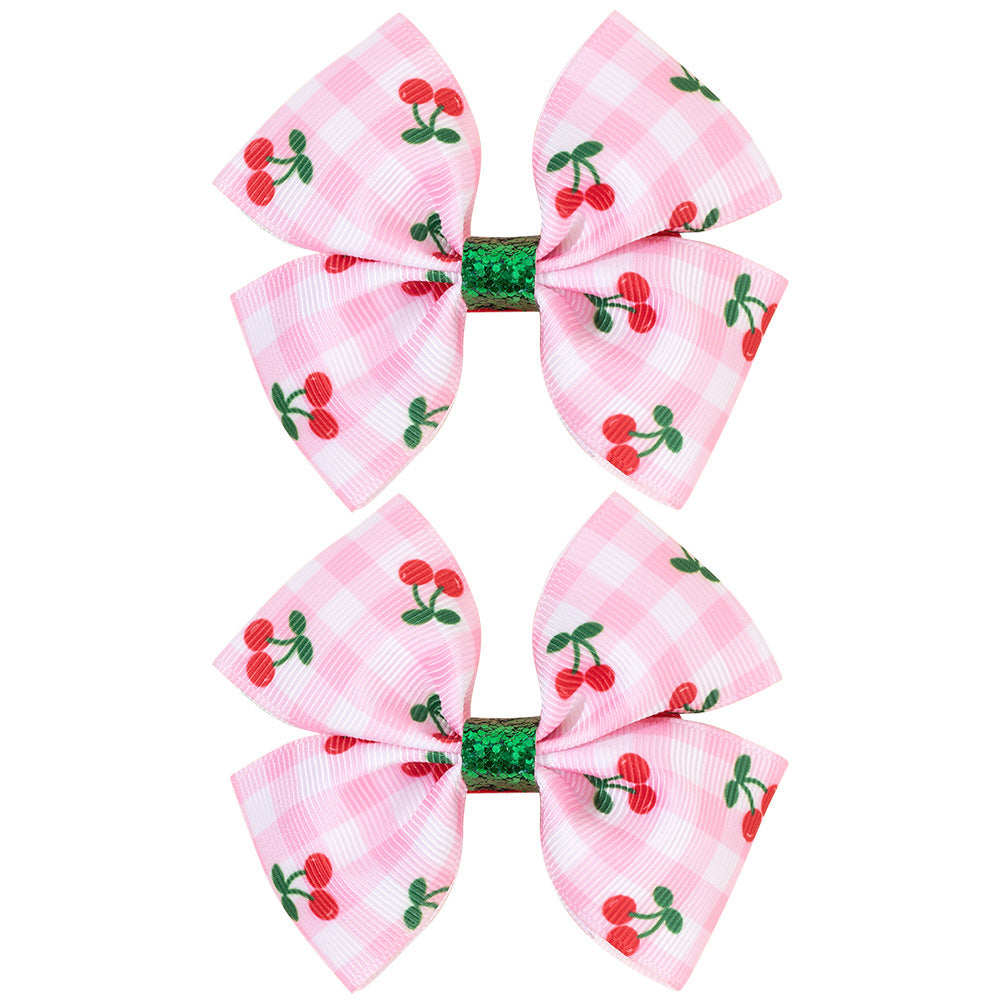 (Pre Order)Girls Spring&Summer Cherry Hair Clip