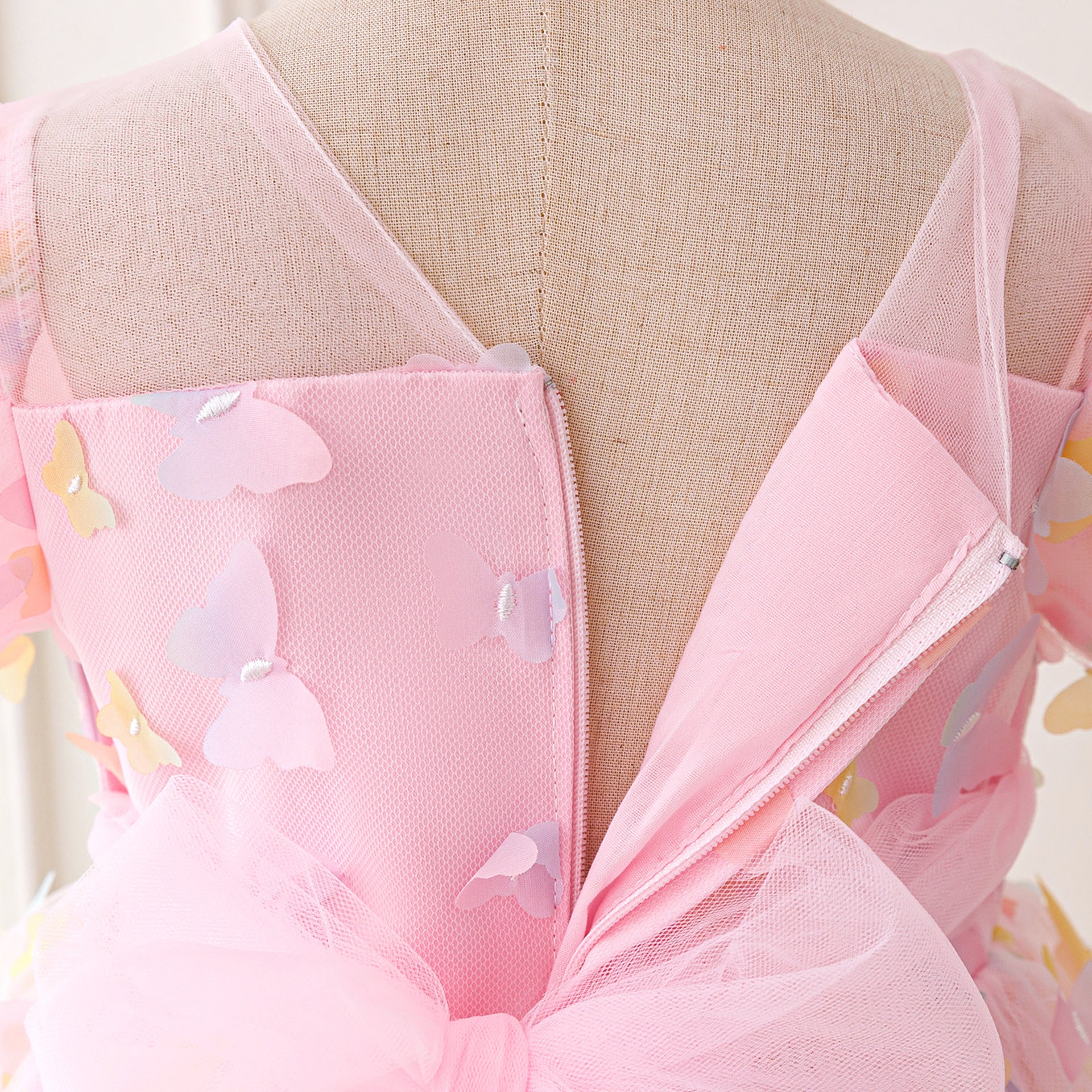 (In Production)Girls Spring&Summer Butterfly Tulle Dress