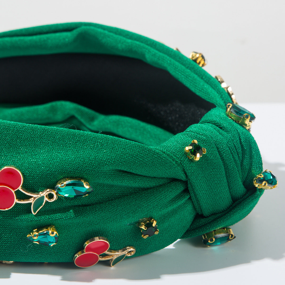 (Pre Order)Summer Stylish Cherry Rhinestone Headband
