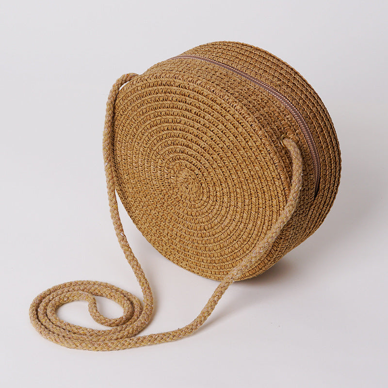 (Pre Order)Personalized Woven Bag with Name Embroidery - Customizable Bag for Kids