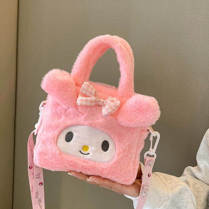 (Pre Order)Cartoon Plush Crossbody Bag
