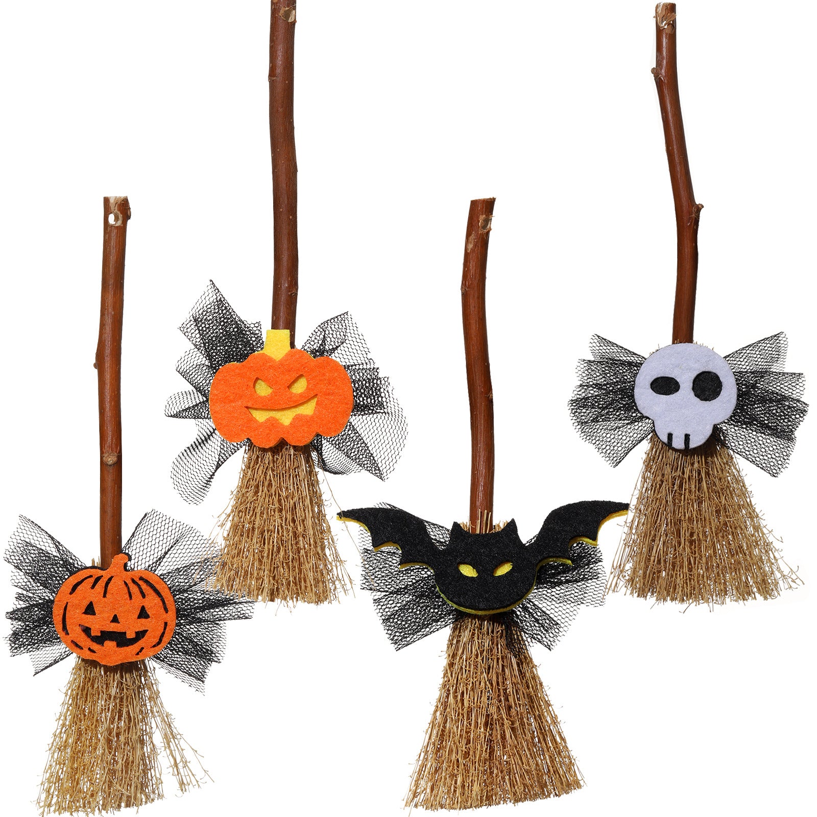 (Pre Order)Halloween Witch Broom Decoration