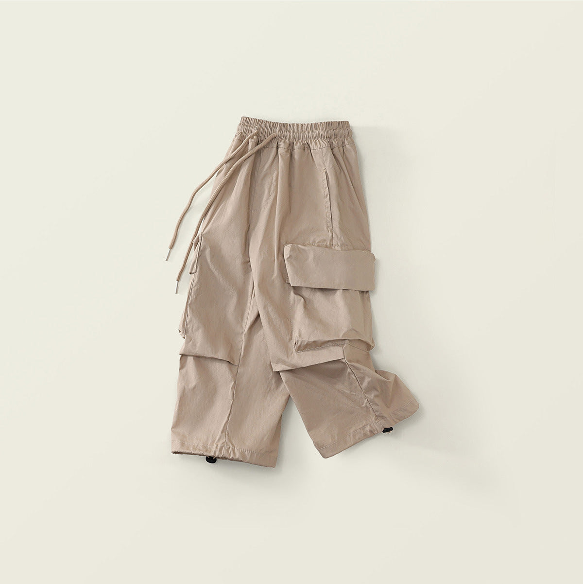 (In Production)Girls Spring Multicolored Pocket Cargo Pants