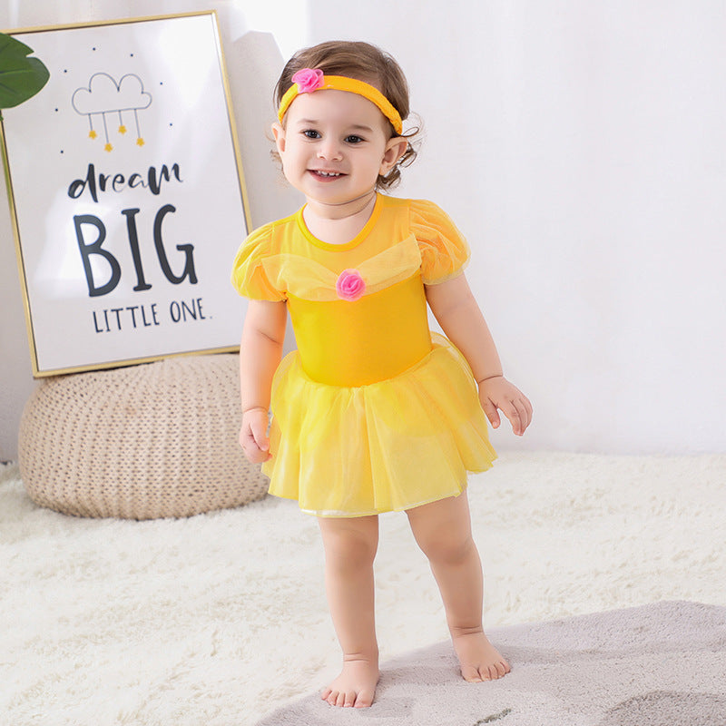 (Pre Order)Toddler Girls Spring&Summer Princess Romper