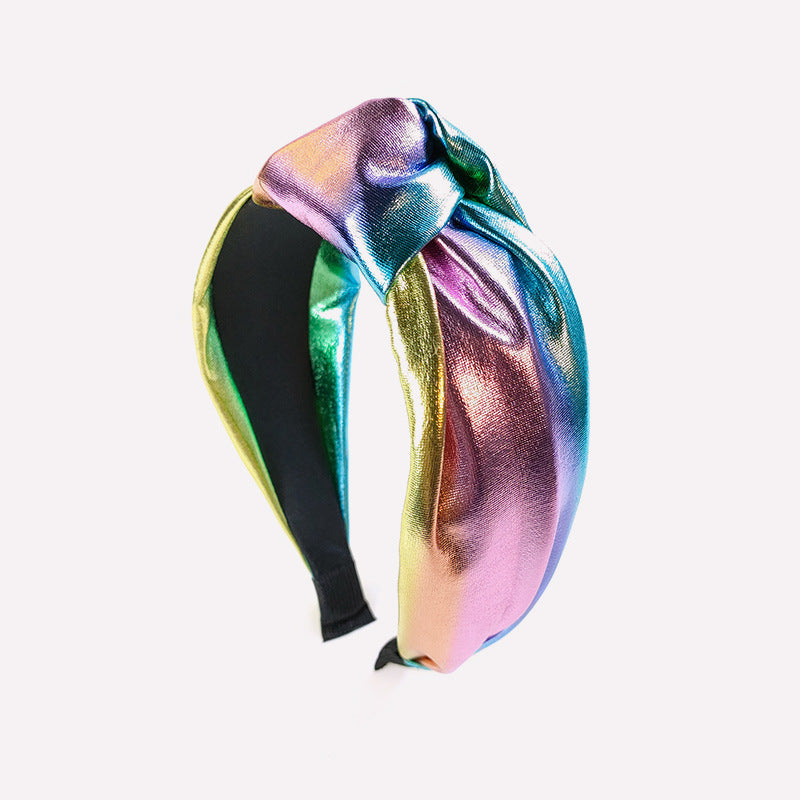 (Pre Order)Stylish Leather Laser Knotted Headband