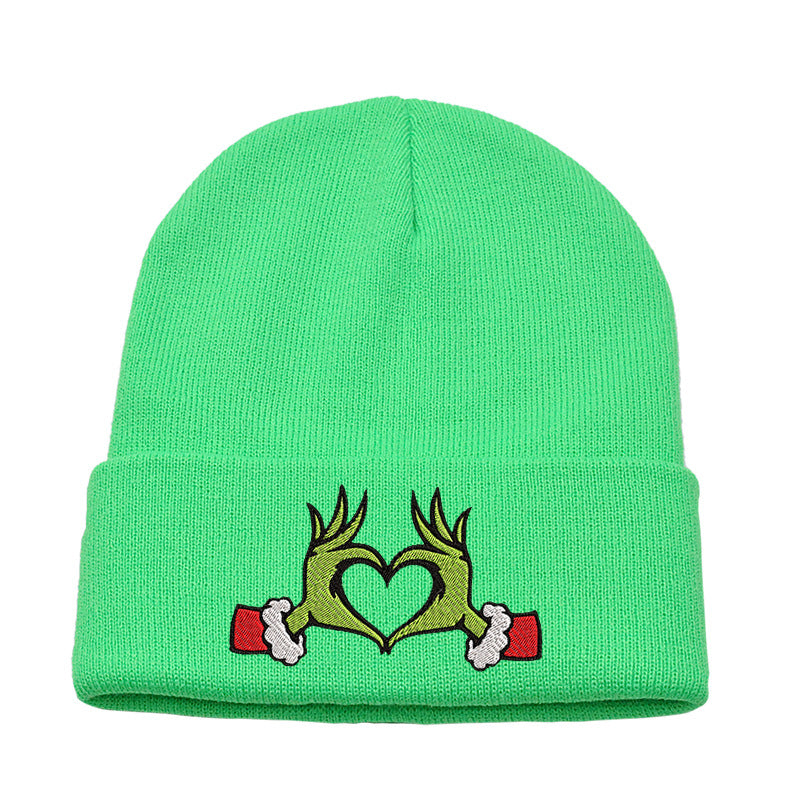 (Pre Order)Adults Christmas Embroidered Knitted Hat