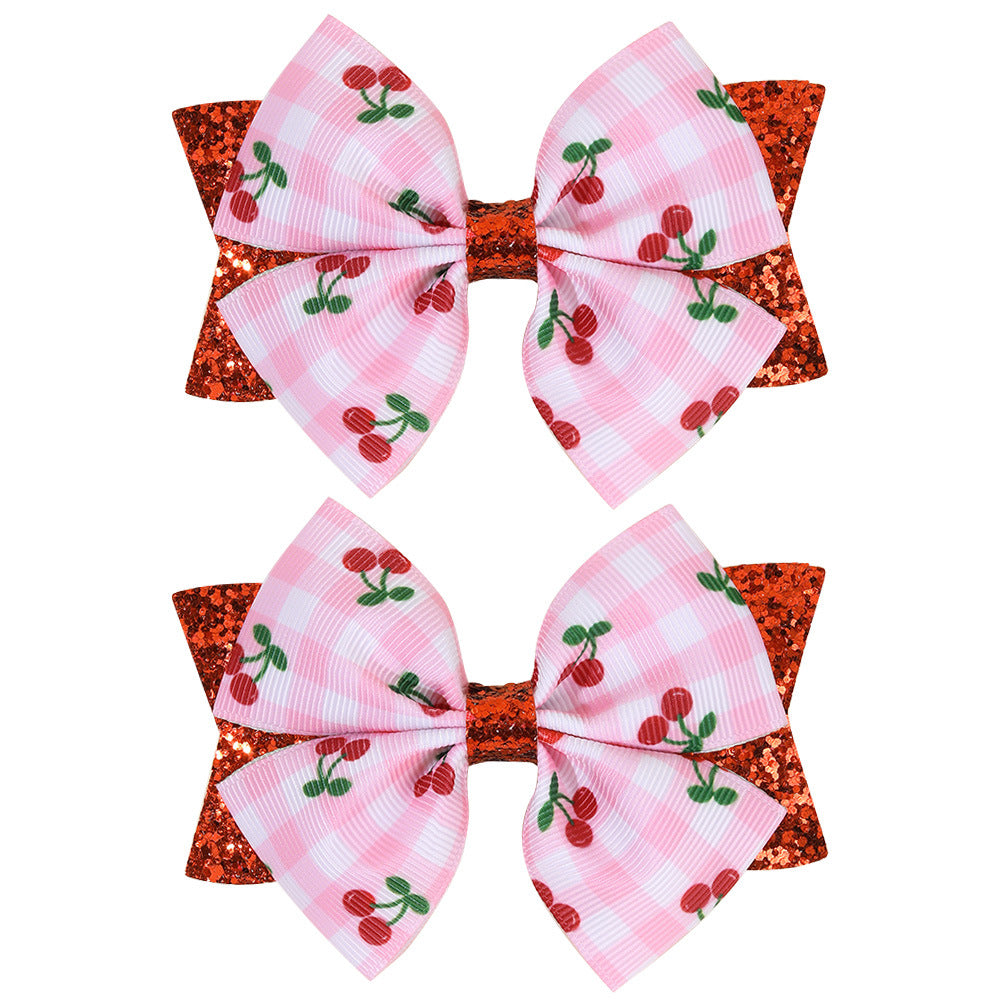 (Pre Order)Girls Spring&Summer Cherry Hair Clip