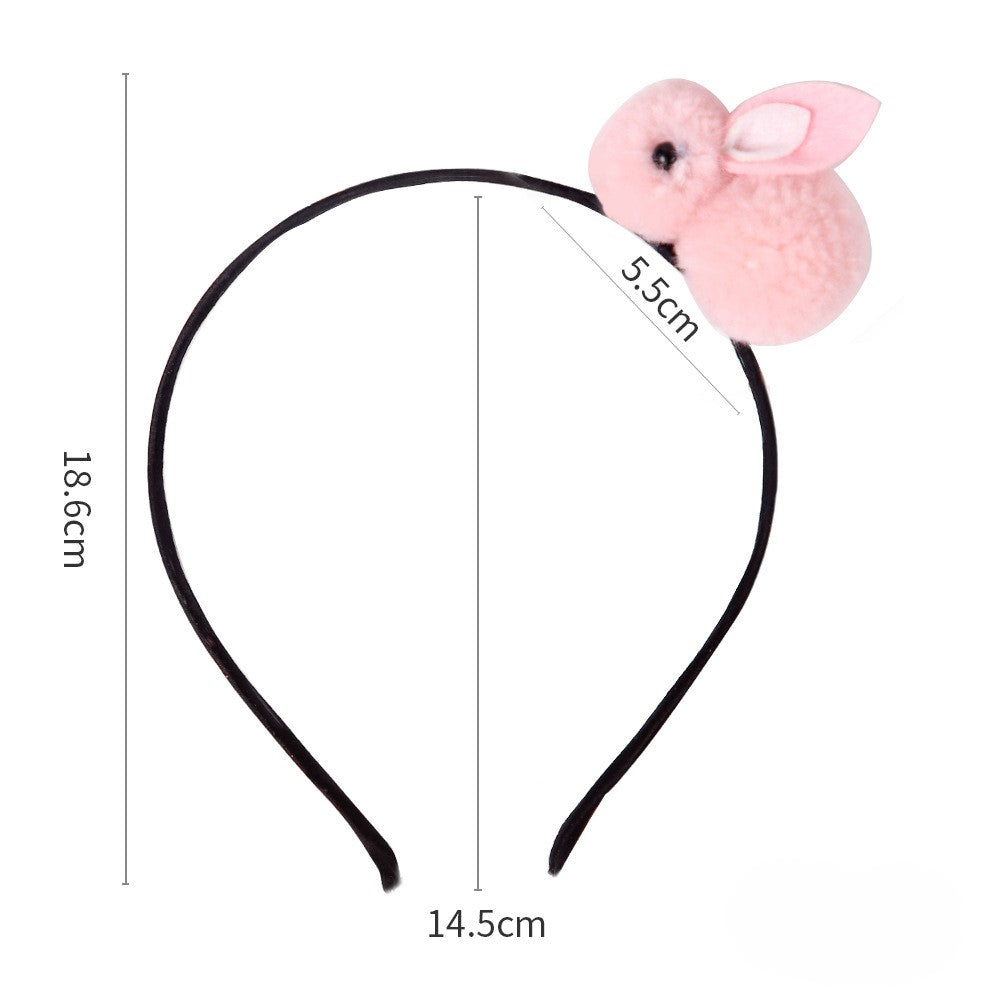 (Pre Order)Girls Easter Fluffy Bunny Headband