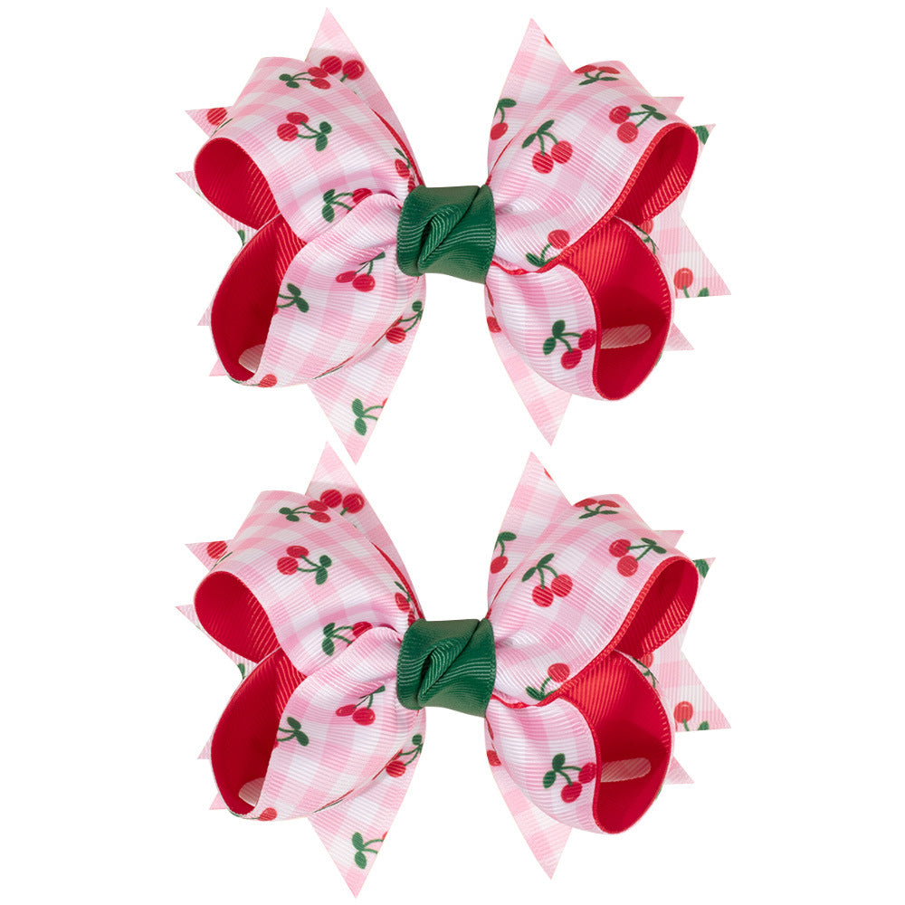 (Pre Order)Girls Spring&Summer Cherry Hair Clip