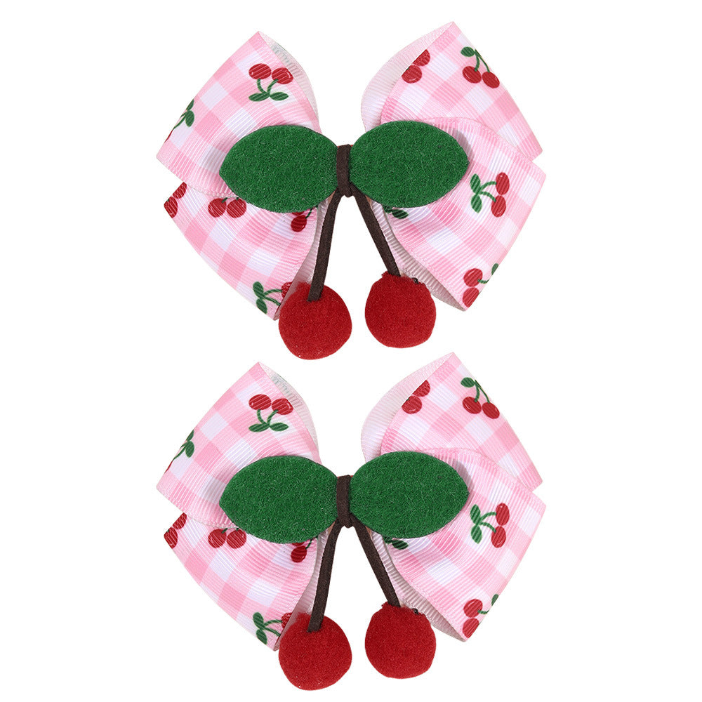 (Pre Order)Girls Spring&Summer Cherry Hair Clip