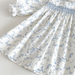 (Pre Order 2 Weeks)Sisters Fall Floral Print Smocked Dress&Romper