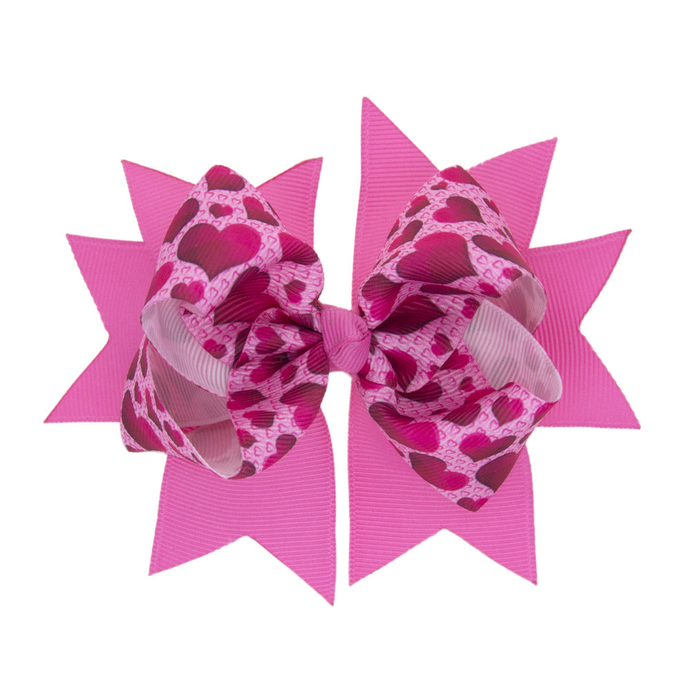 (Pre Order)Girls Valentine's Day Bow Hair Clip