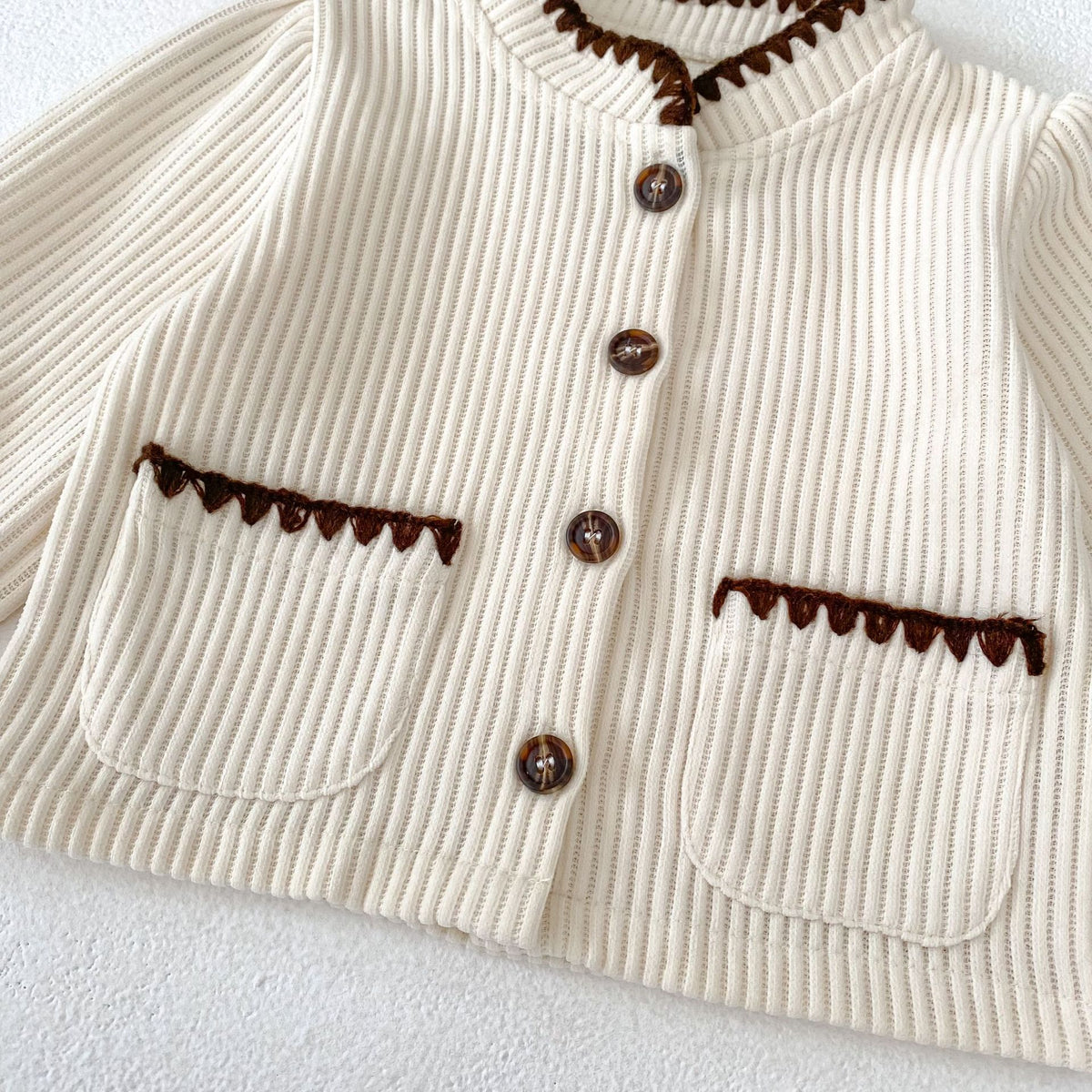 (Pre Order 2 Weeks)Girls Fall Rib Fabric Outfit Set
