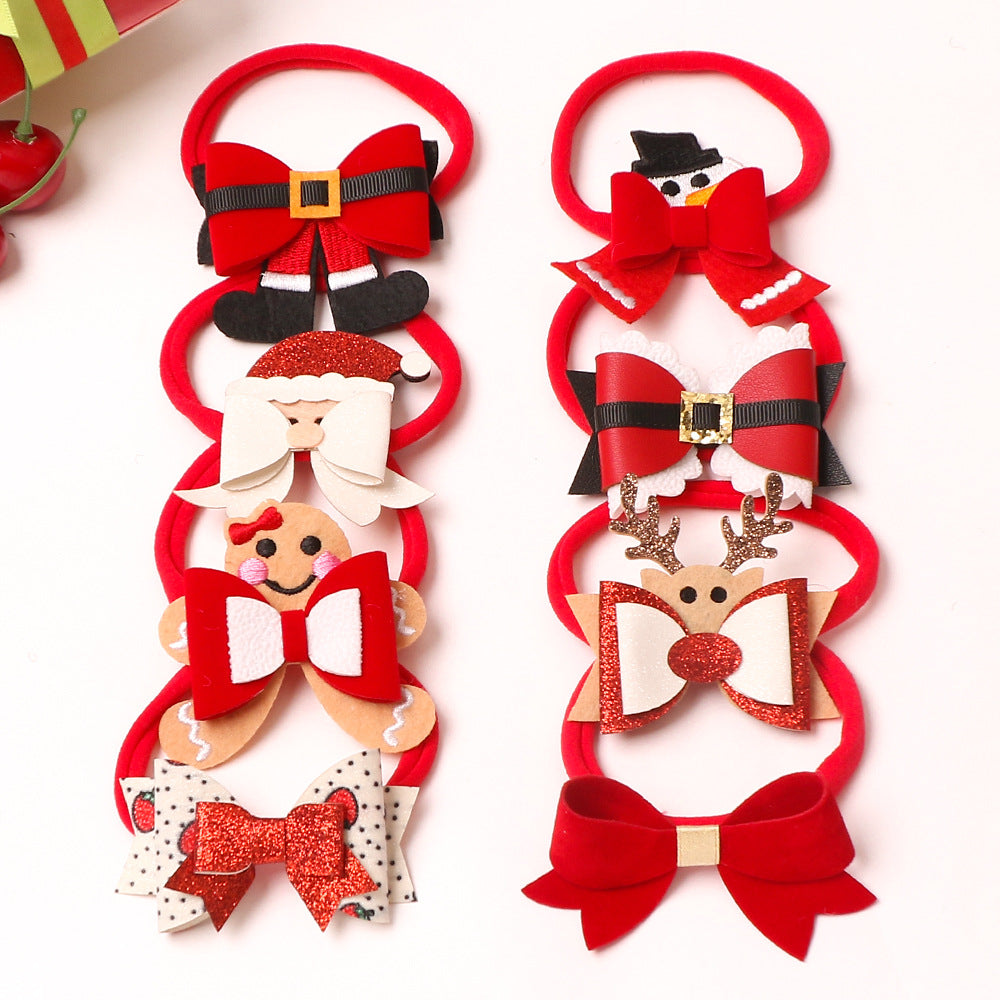 (Pre Order)Baby Girls Christmas Elastic Headband