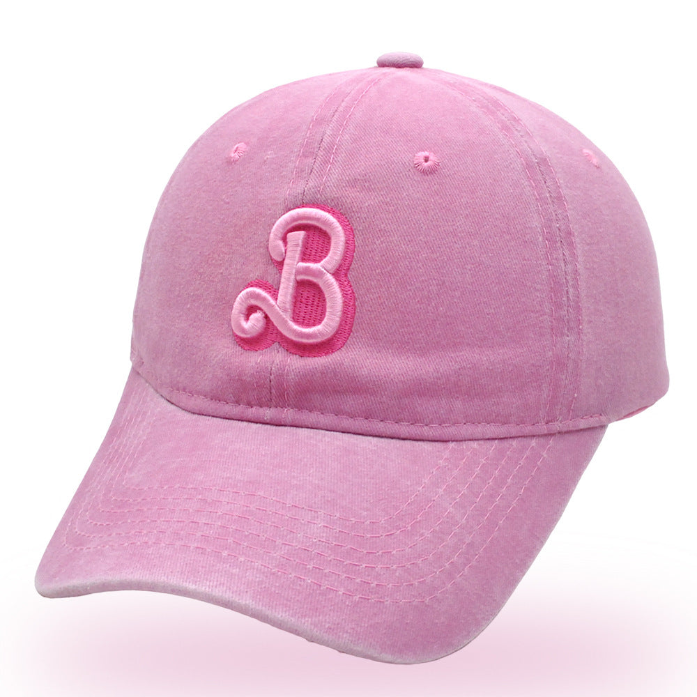 (Pre Order)Adults B letter Embroidered Cap