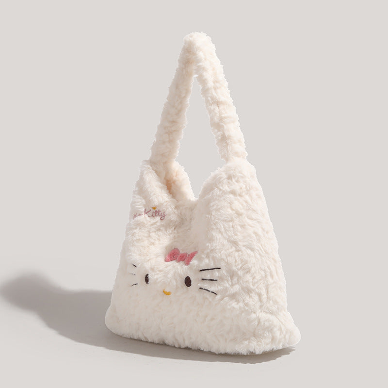 (Pre Order)Girls Cute Plush Doll Shoulder Bag