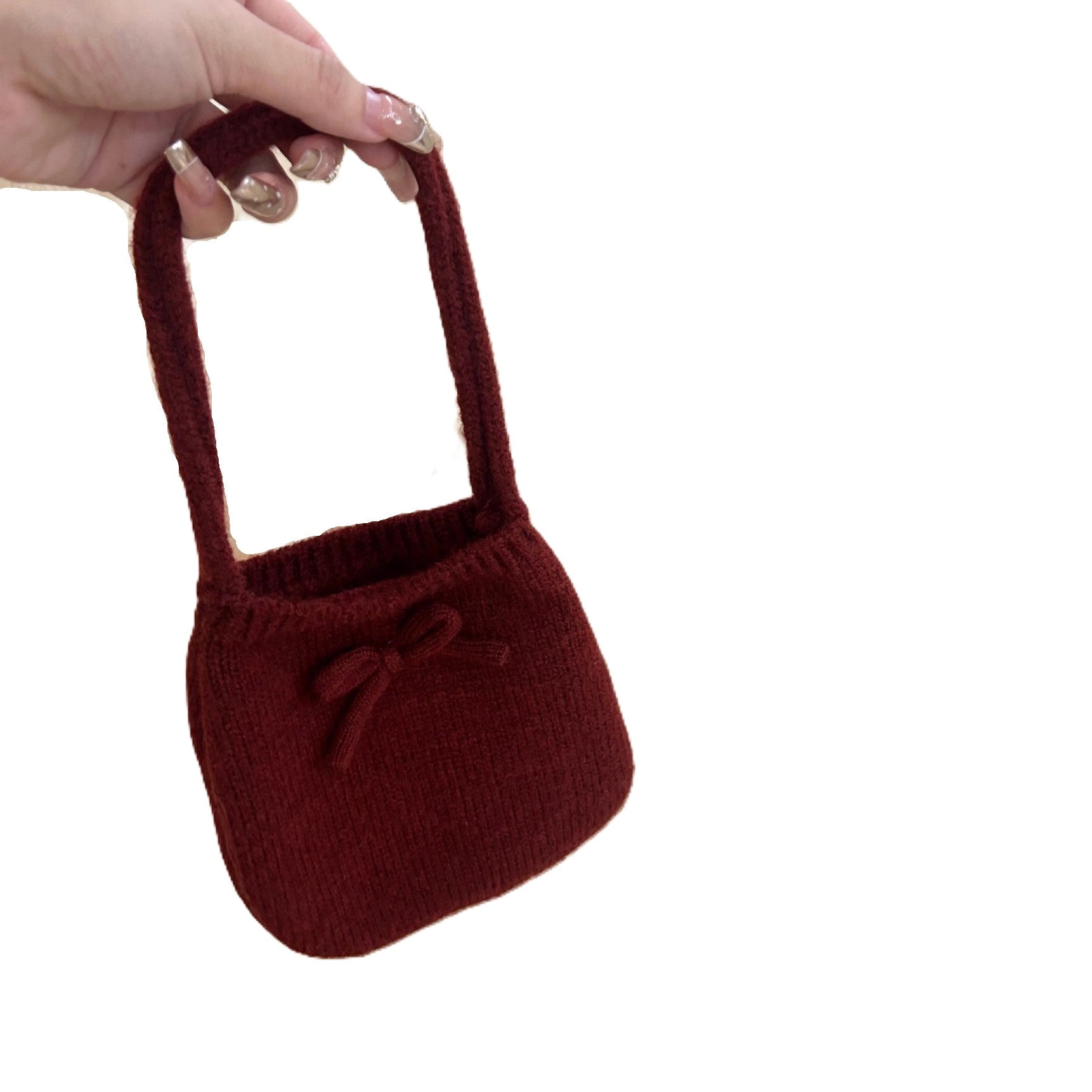 (In Production)Girls Fall&Winter Bow Sweater with Bag