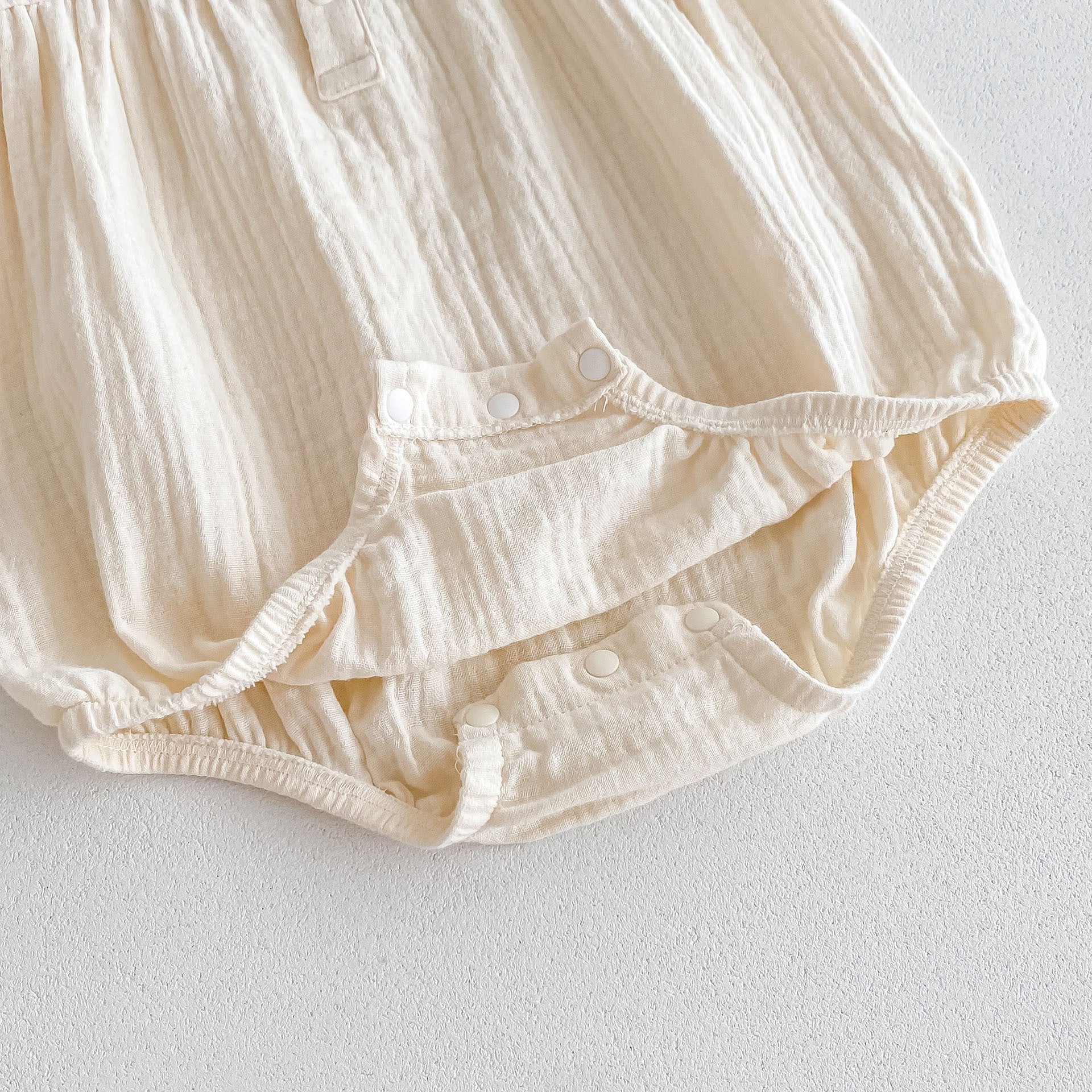 (Pre Order 2 Weeks)Toddler Girls Cherry Embroidery Scallop Collar Romper
