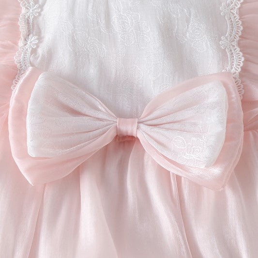 (In Production)Toddler Girls Spring&Summer Pink Ruffle Romper
